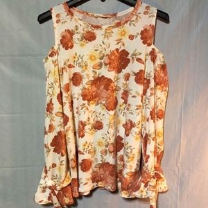 Twelvemonths EUC Cold Shoulder Women's Blouse, Size Medium